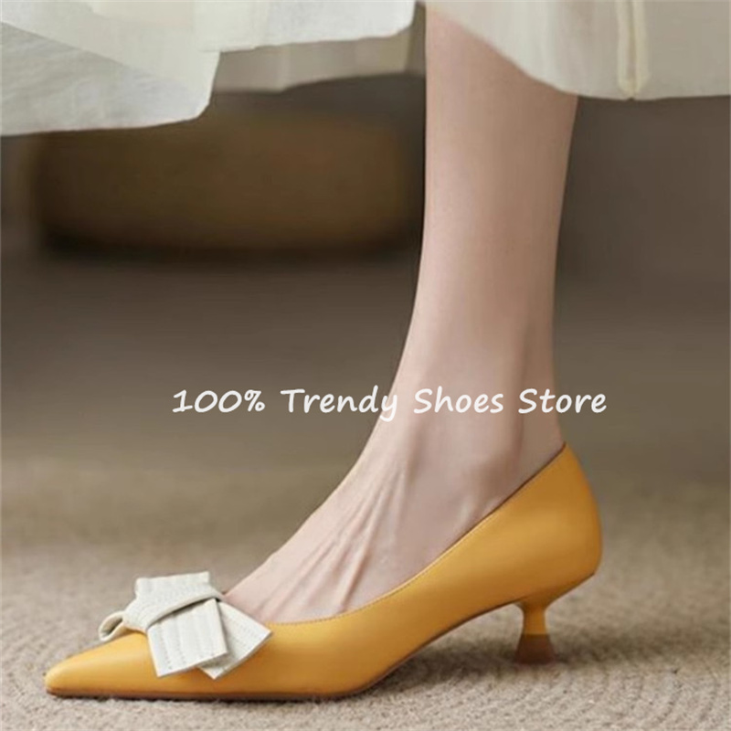 Escarpins à enfiler avec nœud  - Dress Shoe Pointed avis et prix