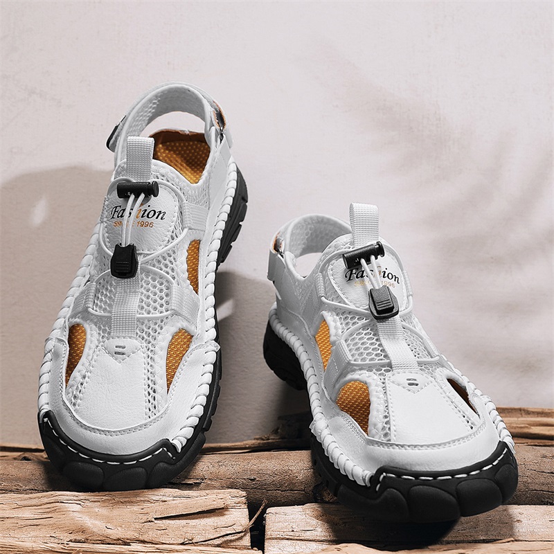 Sandales simples faites à la m - Men Shoes Velcro avis et prix