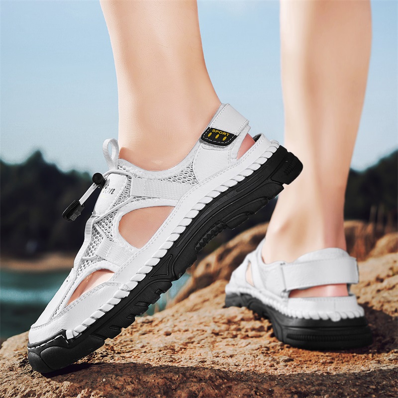 Sandales simples faites à la m - Men Shoes Velcro avis et prix