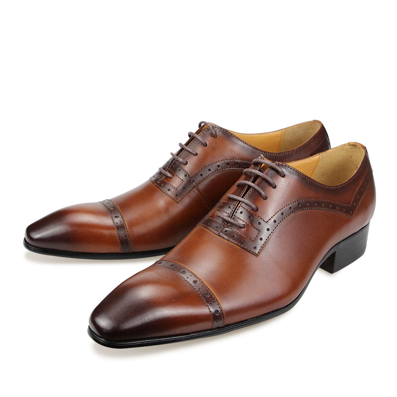 Chaussures Oxford en cuir véri - Oxford Brogue Leather avis et prix