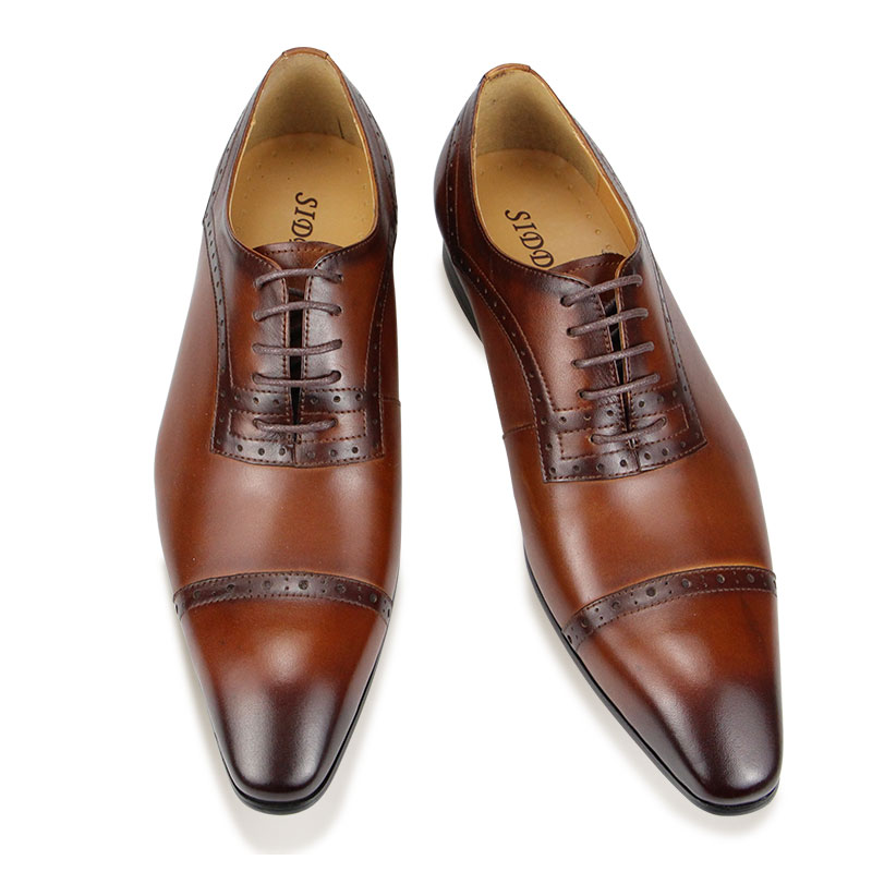 Chaussures Oxford en cuir véri - Oxford Brogue Leather avis et prix