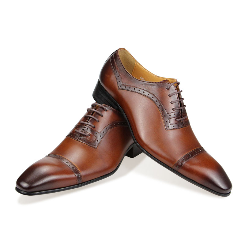 Chaussures Oxford en cuir véri - Oxford Brogue Leather avis et prix