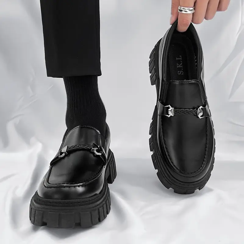 Mocassins en cuir à plateforme - Men Shoes Prada avis et prix