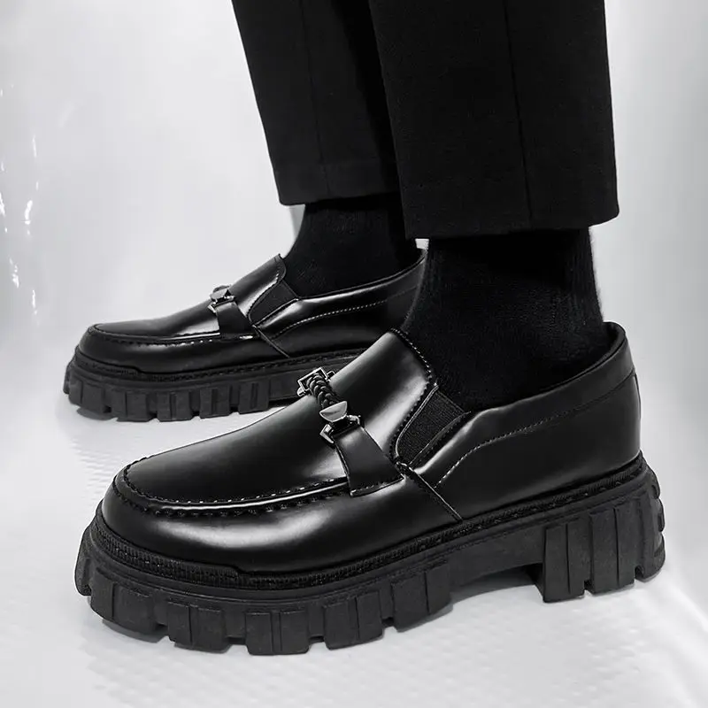 Mocassins en cuir à plateforme - Men Shoes Prada avis et prix